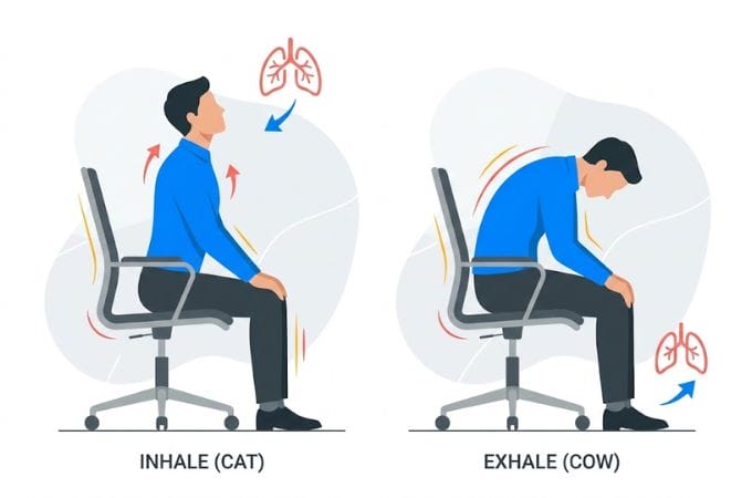 2. Seated Cat Cow