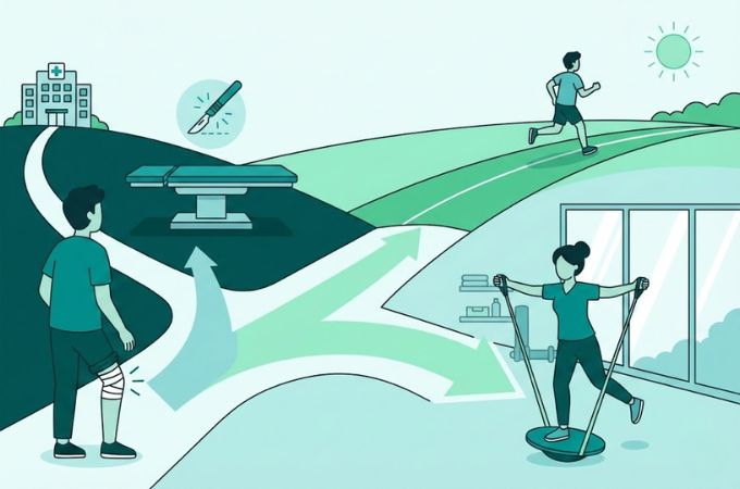 Lutut Cedera ACL: Perlu Operasi atau Cukup Fisioterapi Saja?